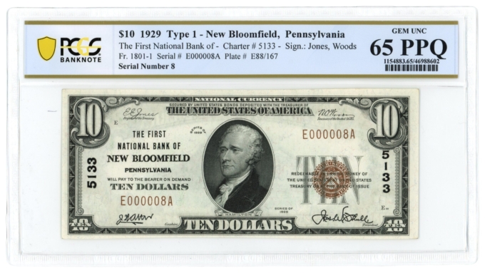 National Bank Notes Gilbert Coin Collectible Exchange