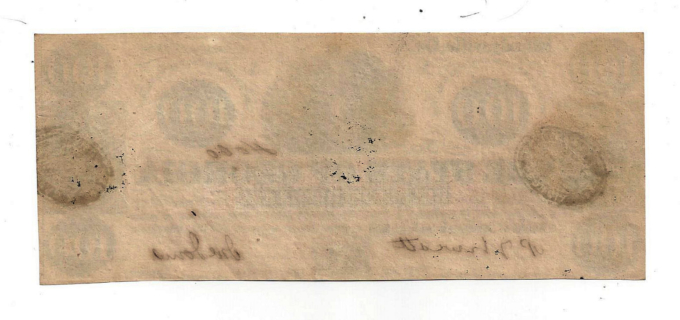 1862 The State of Georgia, Milledgeville - $100 Obsolete Note D04060