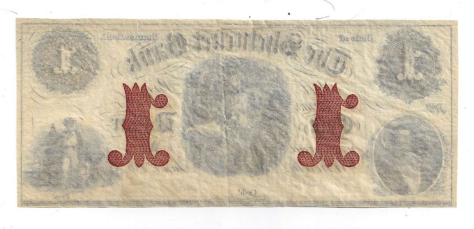 186X The Shetucket Bank, Norwich, CT - One Dollar Obsolete Remainder (D04122)