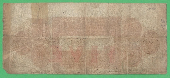1854 Metropolitan Bank, Washington D.C $5 No.370 (D46358)