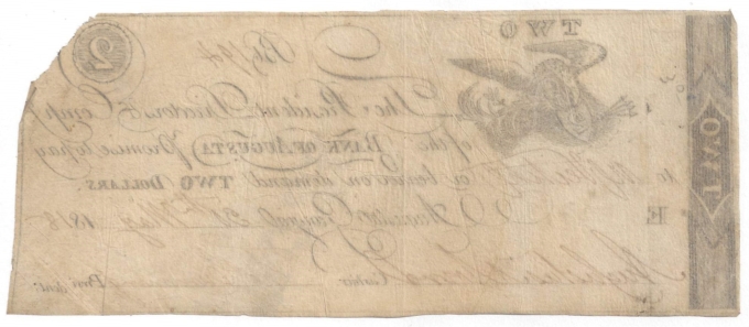 1818 Bank of Augusta, Georgia $2 Note No.194 (D58553)