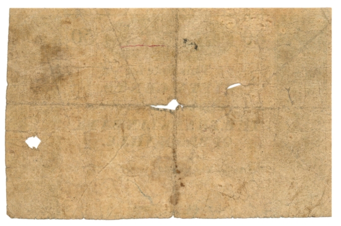 1819 Franklin Bank of Brookville, Indiana 50c Obsolete Note (D59748)