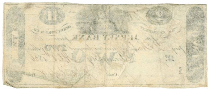 1826 Jersey Bank Jersey City $2 NJ (L4687)