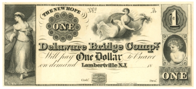 18__ Delaware Bridge Company Lambertville $1 NJ (L4705)