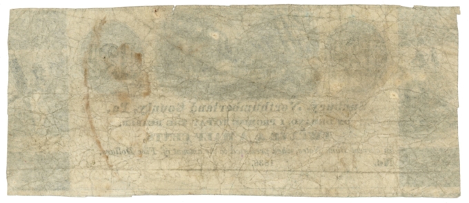 1838 Sunbury, Nothumberland County, Pennsylvania 12 1/2c Obsolete Scrip (L4817)