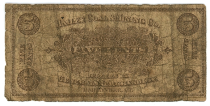 19__ Hailey Coal & Mining Co. 5 Cents Oklahoma OK (L4823)