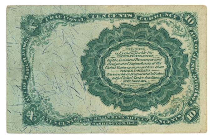 FR-1266 US Fractional Note 10C (L4879)