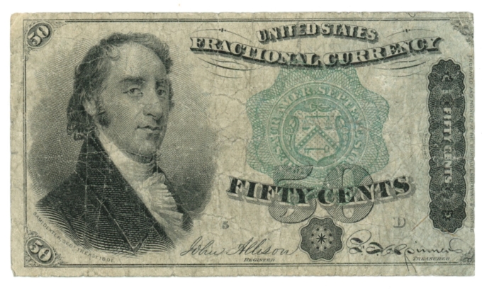 FR-1379 US Fractional Note 50C (L4880)