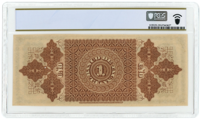 ND (1870's) Banco de Tacna, Peru 1 Sol Note PCGS 55 Pick-S382r (63302)