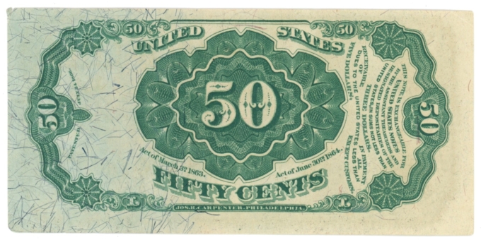 Fr.1381 United States Fractional Currency 50c Note - Fifth Issue (63318)