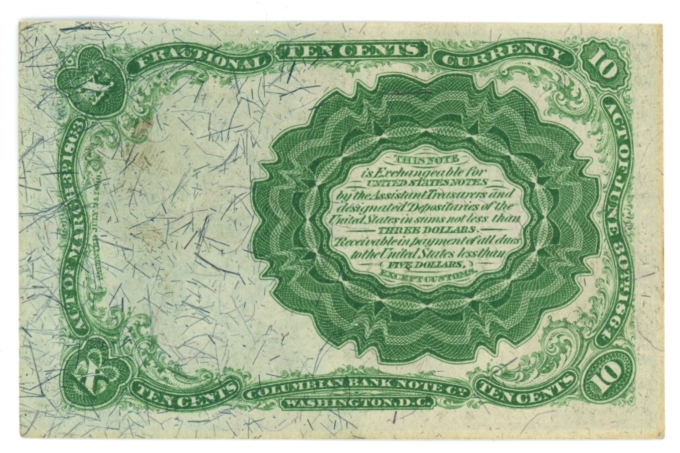 Fr.1264 United States Fractional Currency 10c Note - Fifth Issue (63320)