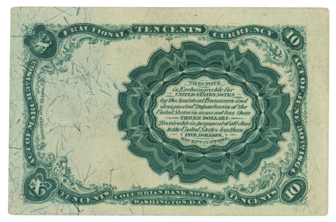 Fr.1266 United States Fractional Currency 10c Note (63324)