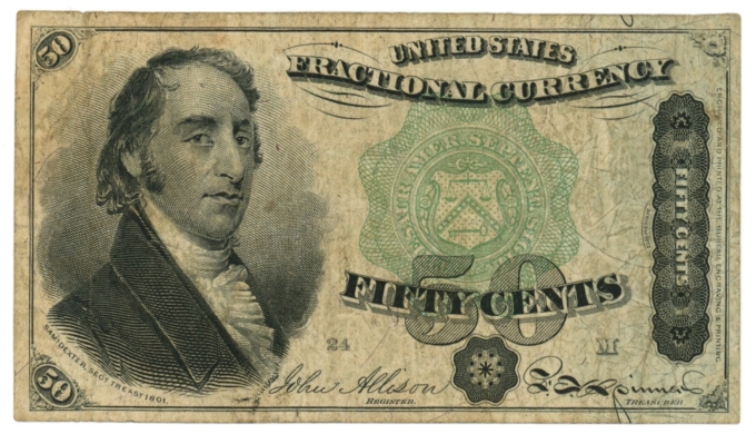 Fr.1379 United States Fractional Currency 50c Note - Green Seal (63326)