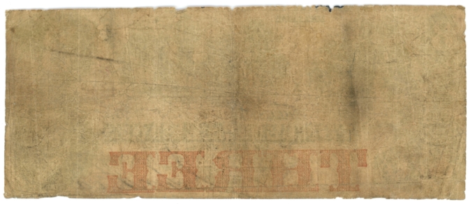 1852 Fontenelle Bank of Bellevue, Nebraska $3 Obsolete Note (63355)