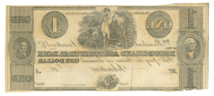 18__ Rhode-Island Agricultural Bank $1 Johnston RI (L4917)