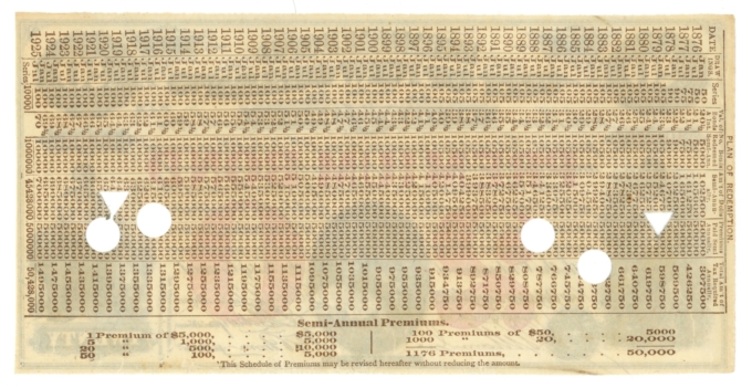 1875 Premium Bond City of New Orleans $20 LA (L4924OZ)