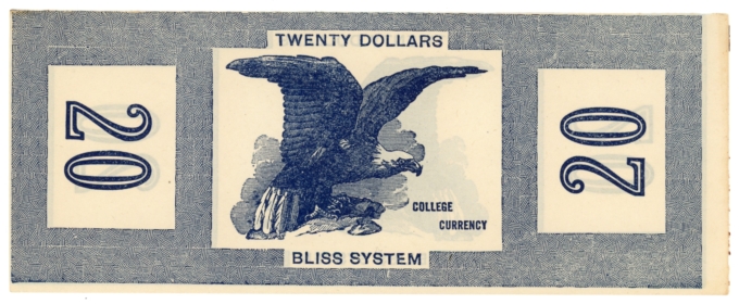 Maine College Currency Bliss System $20 ME (L4969)