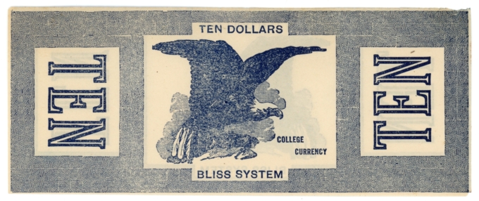 Maine College Currency Bliss System $10 ME (L4970)