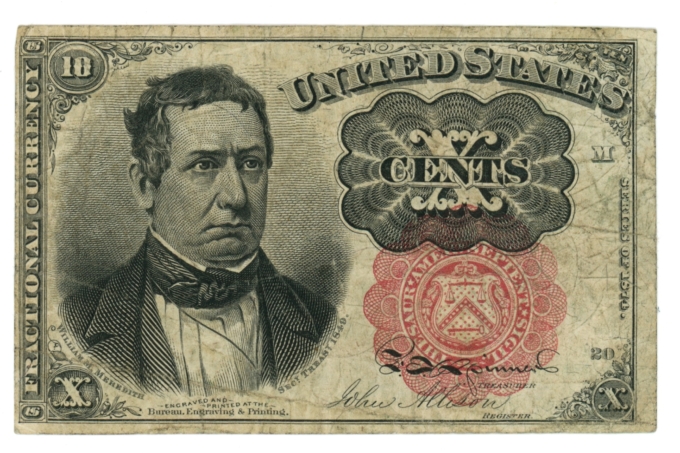 Fr.1265 United States Fractional Currency 10 Cent Note (63525)