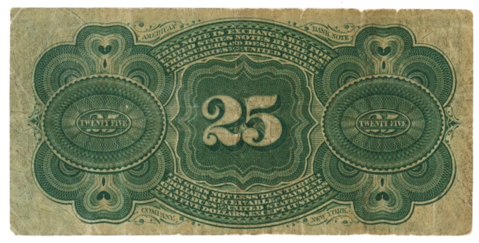 Fr.1307 United States Fractional Currency 25c Note (63527)