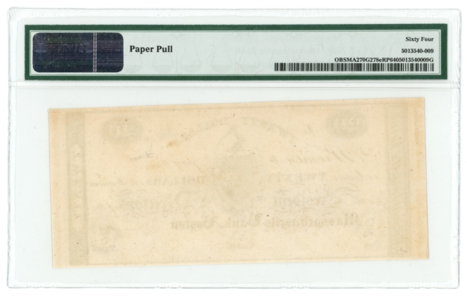 ND Massachusetts Bank Boston $20 PMG 64 (L4942)