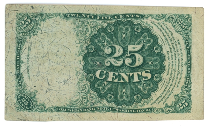 Fr. 1309 United States Fractional Currency 25c Note (63604)