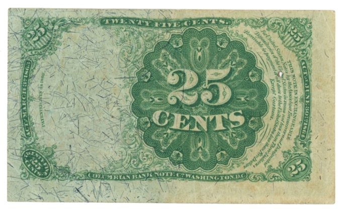 Fr. 1308 United States Fractional Currency 25c Note (63607)