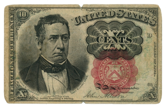 Fr. 1266 United States Fractional Currency 10c Note (63610)