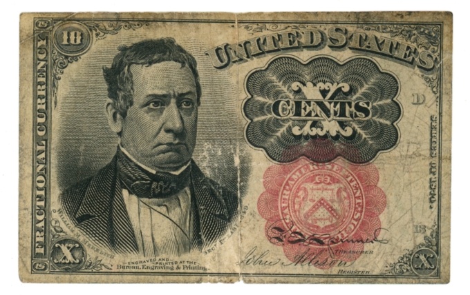 Fr. 1266 United States Fractional Currency 10c Note (63611)