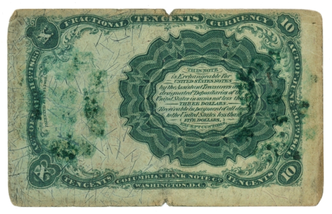 Fr. 1266 United States Fractional Currency 10c Note (63610)