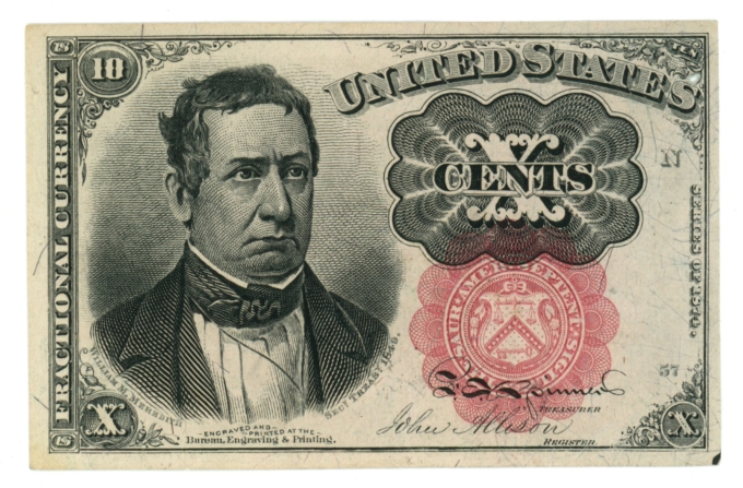 Fr. 1266 United States Fractional Currency 10c Note (63613)