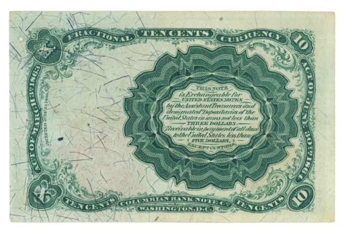 Fr. 1266 United States Fractional Currency 10c Note (63613)