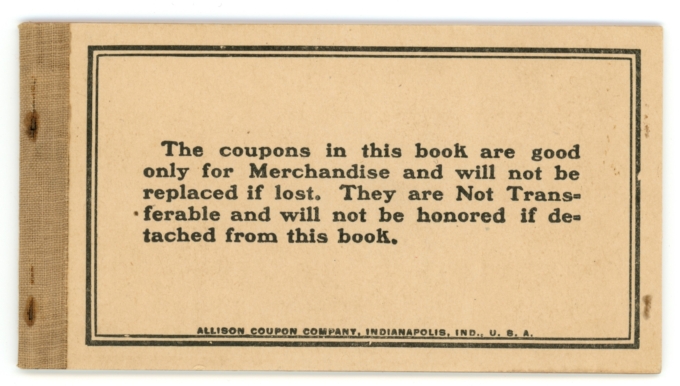 191X Allen Cooperage Co., Allen, Mississippi $5 Coupon Booklet (63655)