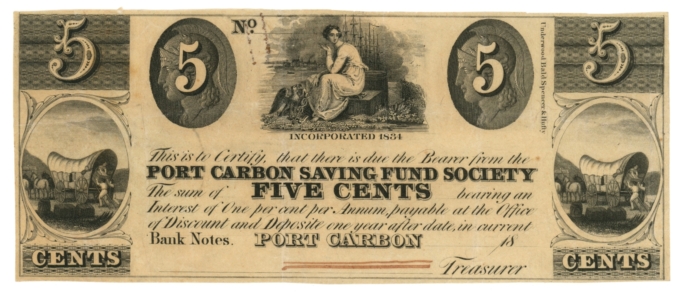 1858 Bank of Augusta Georgia $5 GA (L5173)