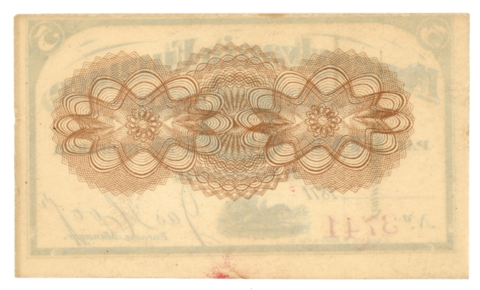 1871 Pennsylvania Furnace Store Pennsylvania PA 5c Obsolete Scrip H301-1 (63908)