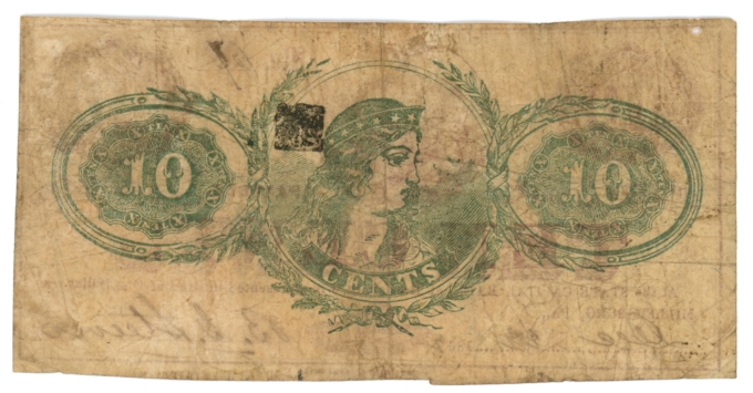 1862 BG Steaver Millersburg Pennsylvania PA 10c Obsolete Note H244-UNL (64032)