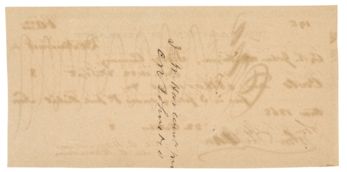 1868 Texas Treasury Warrant $60 Signed by John T. Allen TW-80 Medler-151 64018OZ