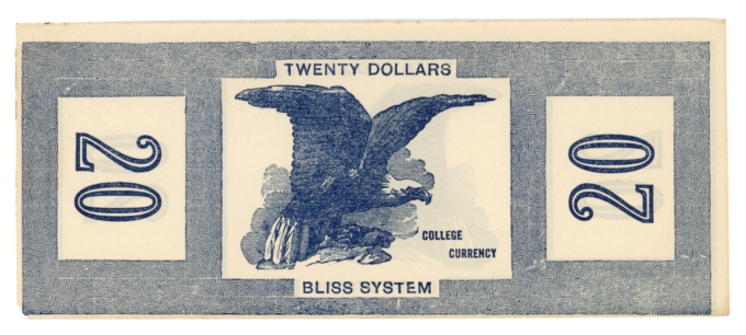 ND Bliss System College Currency $20 Maine ME (L5255)