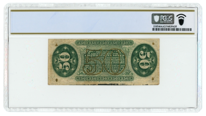 FR-1370 US Fractional Currency 50 Cents PCGS UNC 62 (L5285)