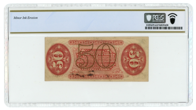 FR-1355 Third Issue US Fractional 50 Cents PCGS UNC 63 (L5287)