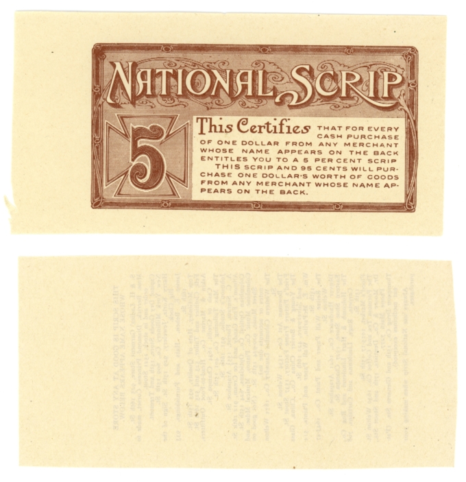 National Scrip 5c Note (L5294)