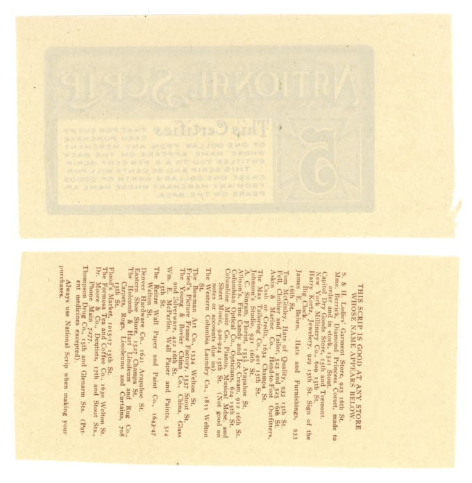 National Scrip 5c Note (L5294)