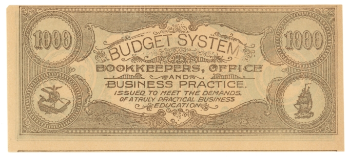18XX Budget System Bookkeepers Office & Business Practice 1000 Units (L5299)