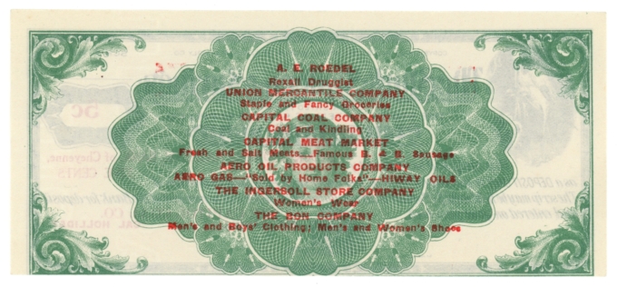 1910s Stork System Stock Growers National Bank 5c Cheyenne WY (L5303)