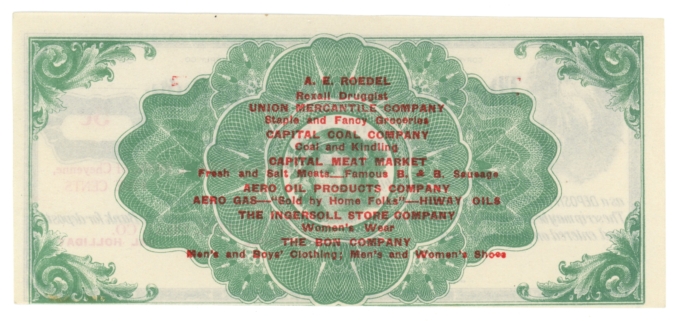 1910s Stork System Stock Growers National Bank 5c Cheyenne WY (L5304)