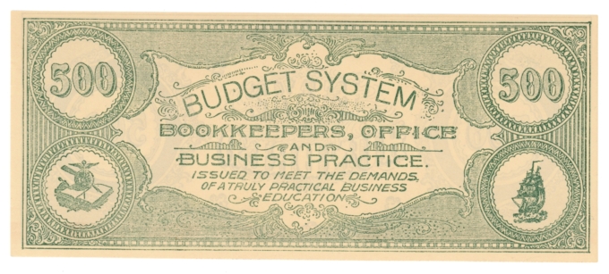 18XX Budget System Bookkeepers Office & Business Practice (L5306)