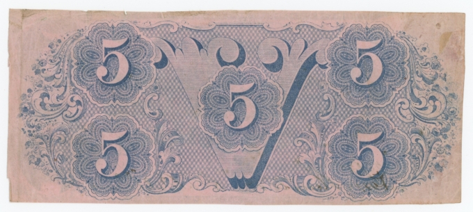 T-53 1862 Confederate States of America CSA $5 Note PF-7 CR-390 (64156)