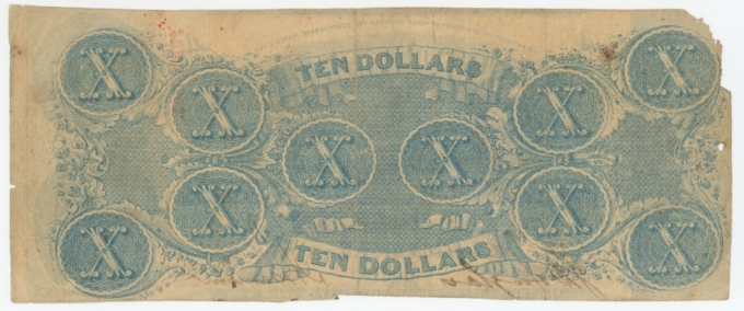 T-59 1863 Confederate States of America CSA $10 Note PF-16 CR-437 (64170)