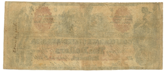 CT-22 1861 Confederate States of America CSA $10 Note CTFT (64203)