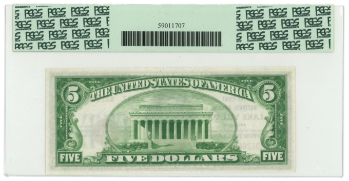 1929 Ty.2 First NB in Lake Village Arkansas AR $5 National Bank Note PCGS 65PPQ